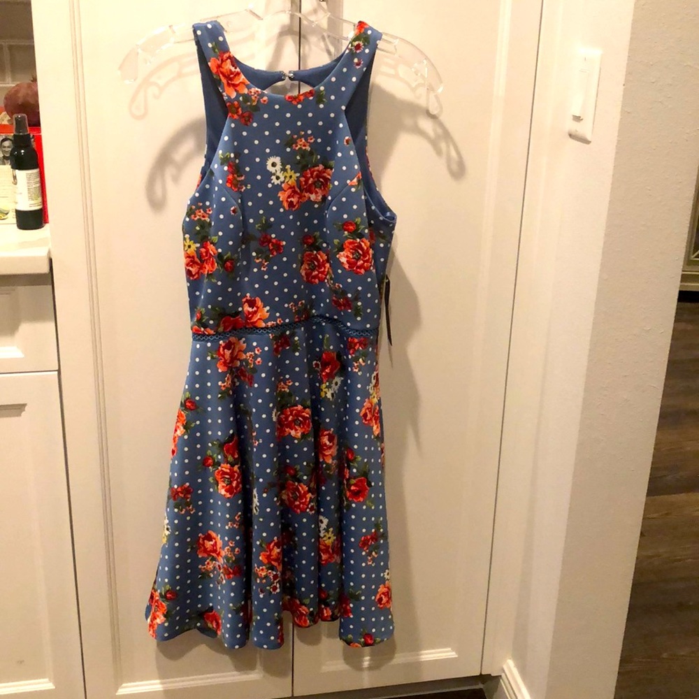 JR Floral Short Sleeveless Summer Dress